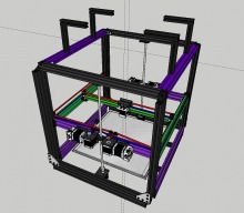 H-Bot CoreXY Cube with Fixed Build Plate