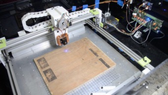 A simple XY laser engraver/cutter