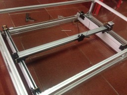 laser gantry use mini v end block my own design